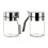 Condiment Jar Spices Container with Lid Spoon Glass-450ml 1