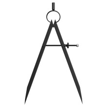 Adjustable Alloy Spring Divider Ruler 15cm to 60cm-16 inches
