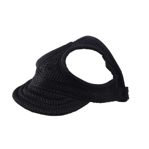 Practical Dog Baseball Hat Pet Sun Protective Hat for-Black S