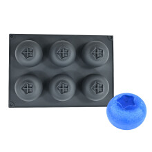 Heat Resistant Silicone Cake Molds 6 Cavity Molds For Home