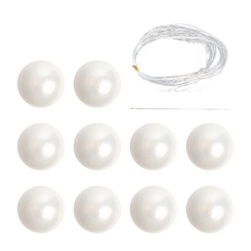 10 Stück elegante künstliche Perlen-Dekore, flexibles-2