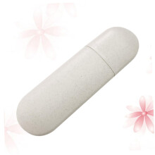 Travel Toothbrush Case with Hygienic Storage and Secure Lock, Compact PP Holder for Toothpaste
