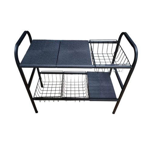 Support de rangement de cuisine Flexible, système d'étagère-Gris 1