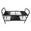 Flexible Kitchen Storage Rack 2 Level 4 Shelves 4 Baskets-Gray 2