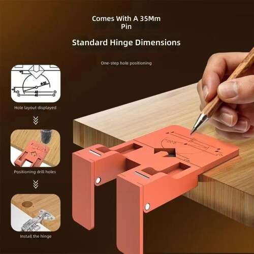 Professional Magnetic Hinge Jig Positioning Guide-2 piece pack 1