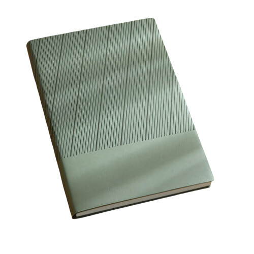 PU Leather Notebook Business Journal 200 Sheets-Light Green
