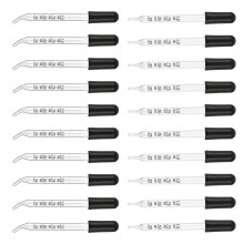 20Pcs 1ML Graduated Glass Droppers Liquid-straight elbow