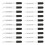 20Pcs 1ML Graduated Glass Droppers Liquid-straight elbow 1