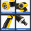 Professional Garden Hose Nozzle With Multiple Spray-Tangerine 2
