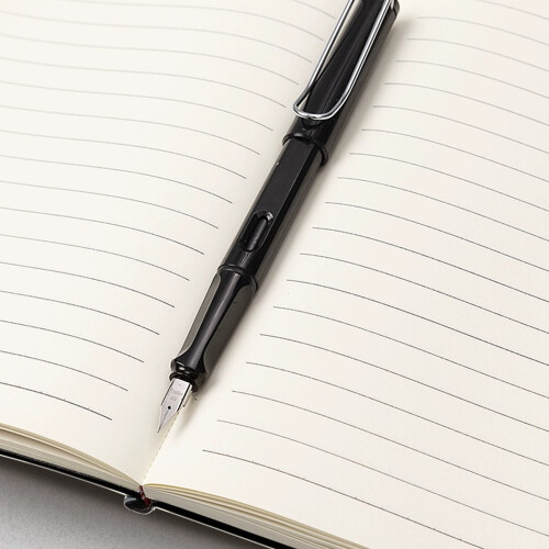 Hardcover PU Notebook 130 Sheets Elastic Pen Slots for-Pink 2