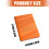Professional PU Leather Notebook 200 Sheets Wide Lined Side-Red 4