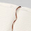 Hardcover PU Notebook 130 Sheets Elastic Pen Slots for-Pink 3
