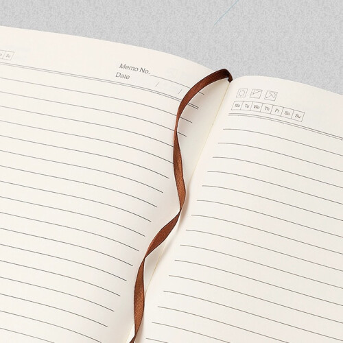 Hardcover PU Notebook 130 Sheets Elastic Pen Slots for-Pink 2
