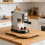 Bamboo Base With Casters For Coffee Maker And Food Processor 6