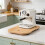 Bamboo Base With Casters For Coffee Maker And Food Processor 7
