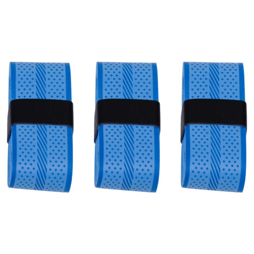 3pack Sweat-absorbing Hand Rubber Net Antislip Winding-blue