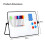 Leicht zu tragendes PVC-Whiteboard mit 360-Grad-Ständer, 3