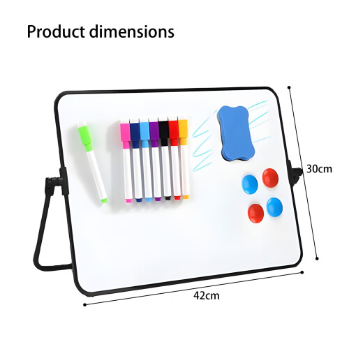Multi Functional Desktop Whiteboard With Magnetic Back And 2