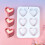 Creative Silicone Mould Heart Shape for Baking Chocolate Candle 2