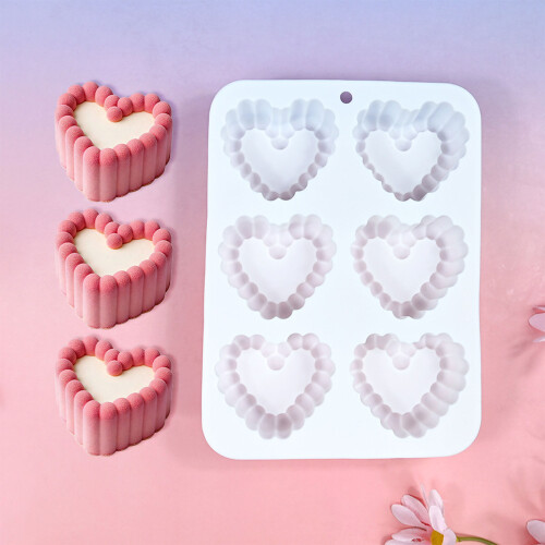 Creative Silicone Mould Heart Shape for Baking Chocolate Candle 1