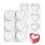 Creative Silicone Mould Heart Shape for Baking Chocolate Candle 7
