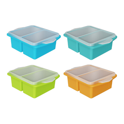 Convenient Leak Proof Silicone Ice Cubes Tray-light blue 1