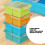 Convenient Leak Proof Silicone Ice Cubes Tray-light blue 3
