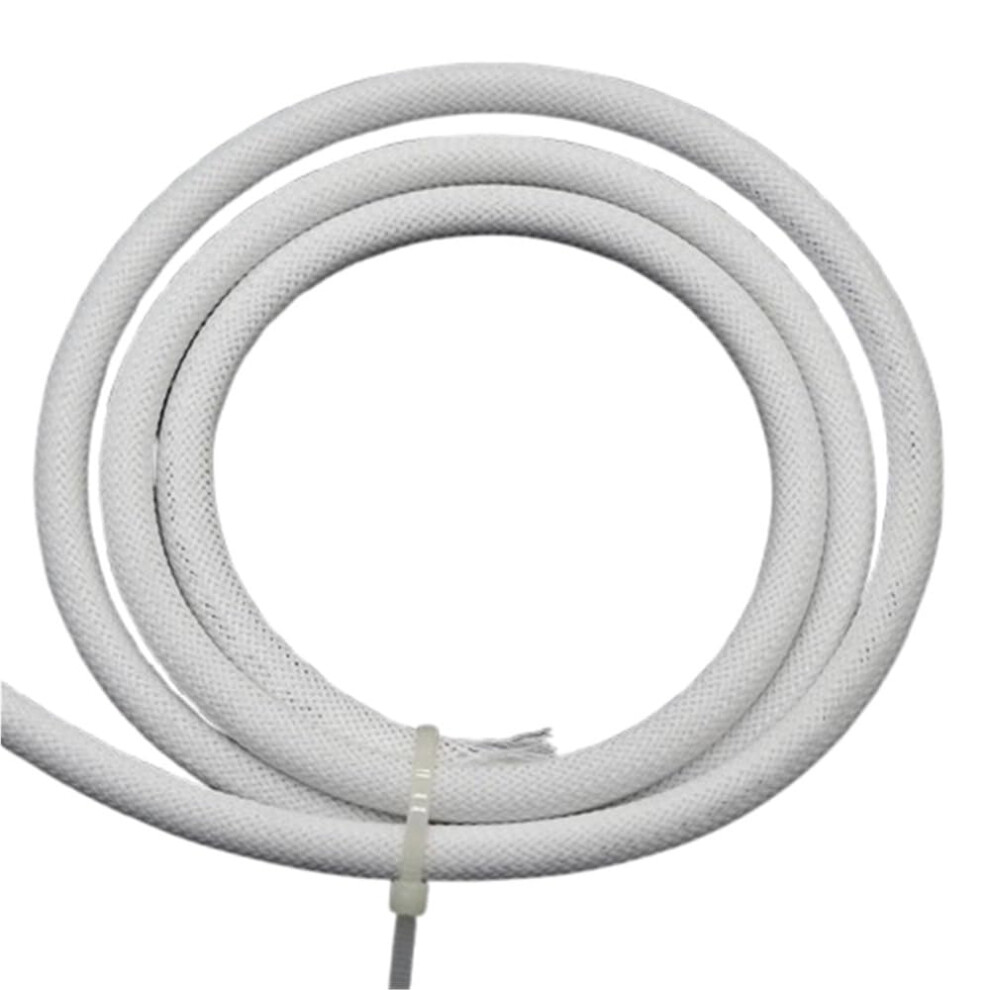 10Mm White Pet Braided Cable Sleeve 30M Â Density Wire Loom Wrap For Precise Tangle Cable Management 9330225818229