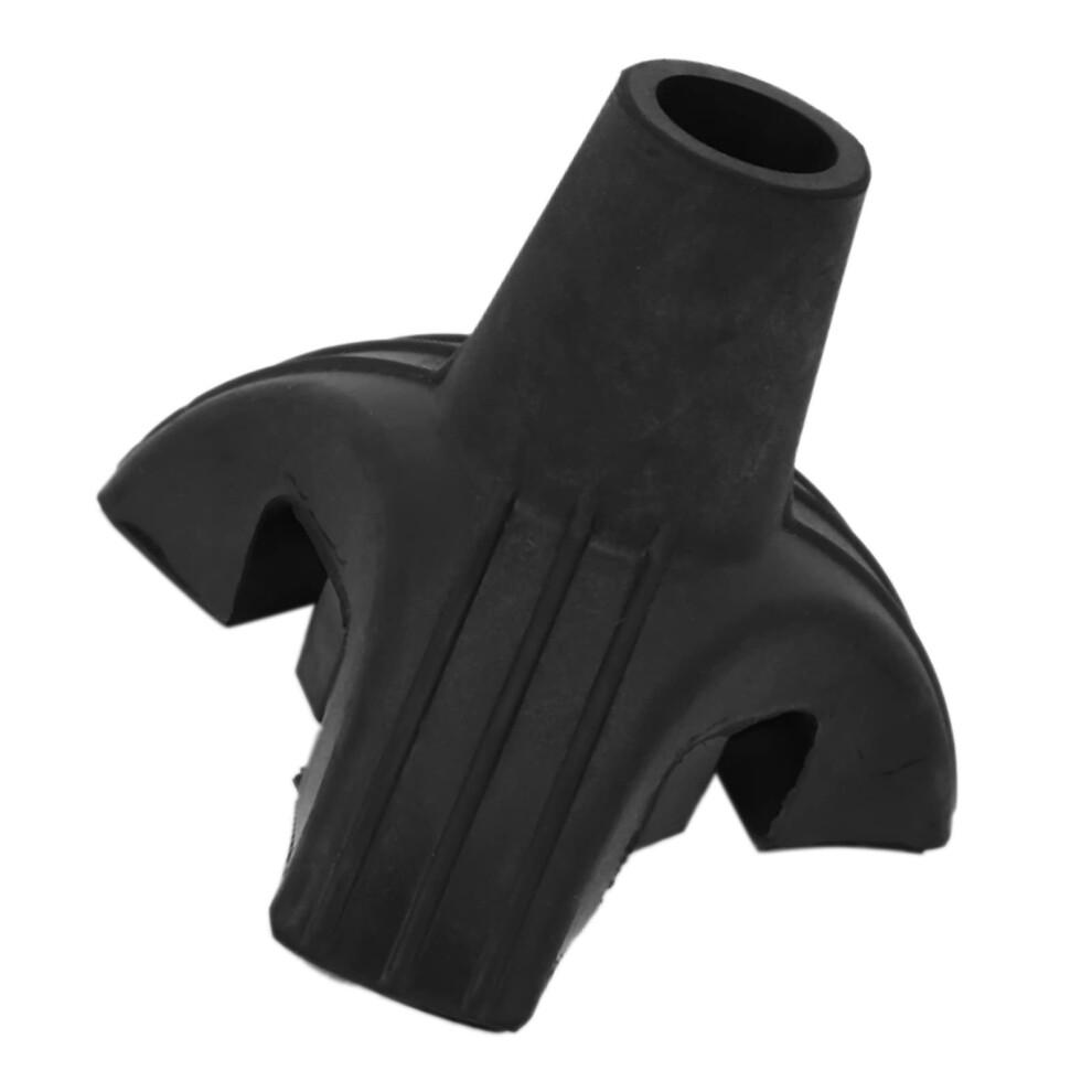 19mm Silicone Cane Tips with NonSlip Grip, Tripod Walking Stick Replacement for Folding Canes