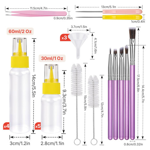 Complete Baking Decorating Tool Set With Tweezers Squeeze 1