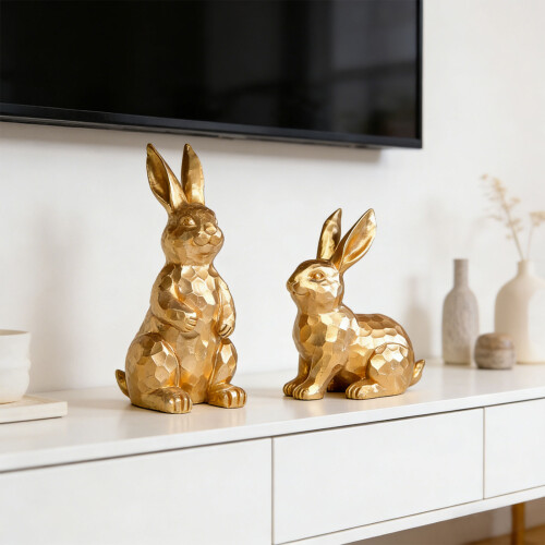 Spring Time Display 2 Golden Spring conies Figures With-Gold 1