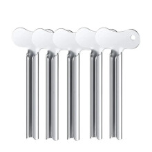 Toothpaste Squeezer Set Stainless Steel Tube Roller for Creams and Paint Quick Color Identification