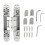 Adjustable Silver 180 Folding Door Hinge with Screws—40kg Capacity 2