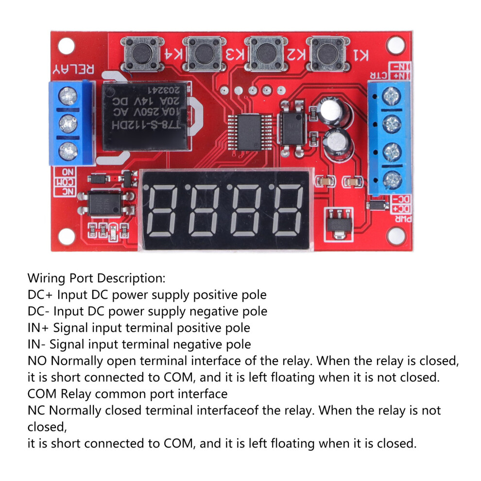 12V Digital Timer Relay Module