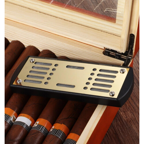 Rectangular Cigar Humidor Humidifier with Sponge, Protects Freshness, Fits Storage Cabinets