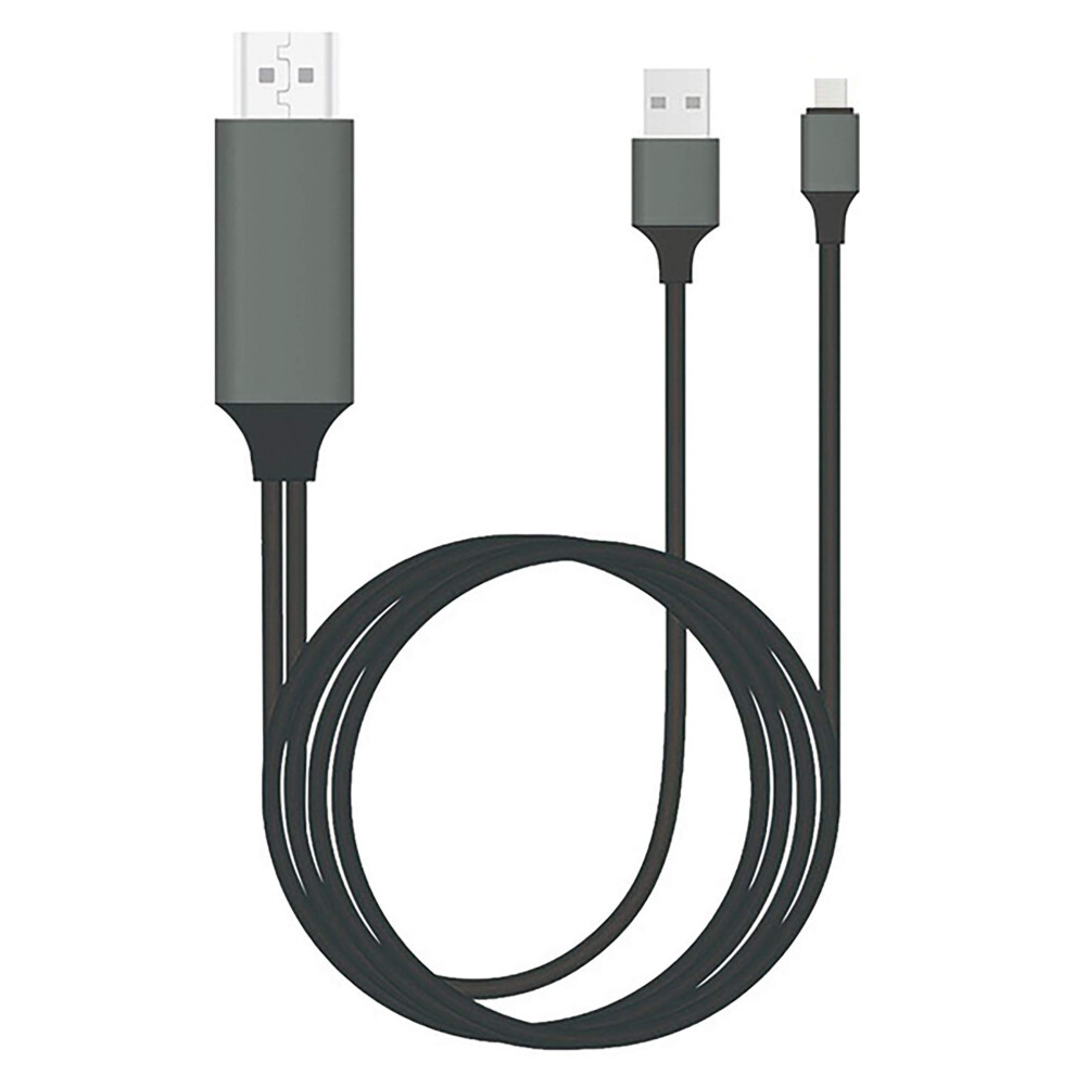 Usb C To Hdmi Cable 6Ft 4K 60Hz Ultrahd Output For Samsung S8/S9, Thunderbolt 3 Compatible, Gray 9330225074519