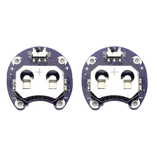 2PCS CR2032 Coin Cell Battery Holder Module for Quick Replacement and Continuous Power Supply