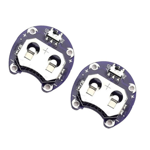 2PCS CR2032 Coin Cell Battery Holder Module for Quick Replacement and Continuous Power Supply 2