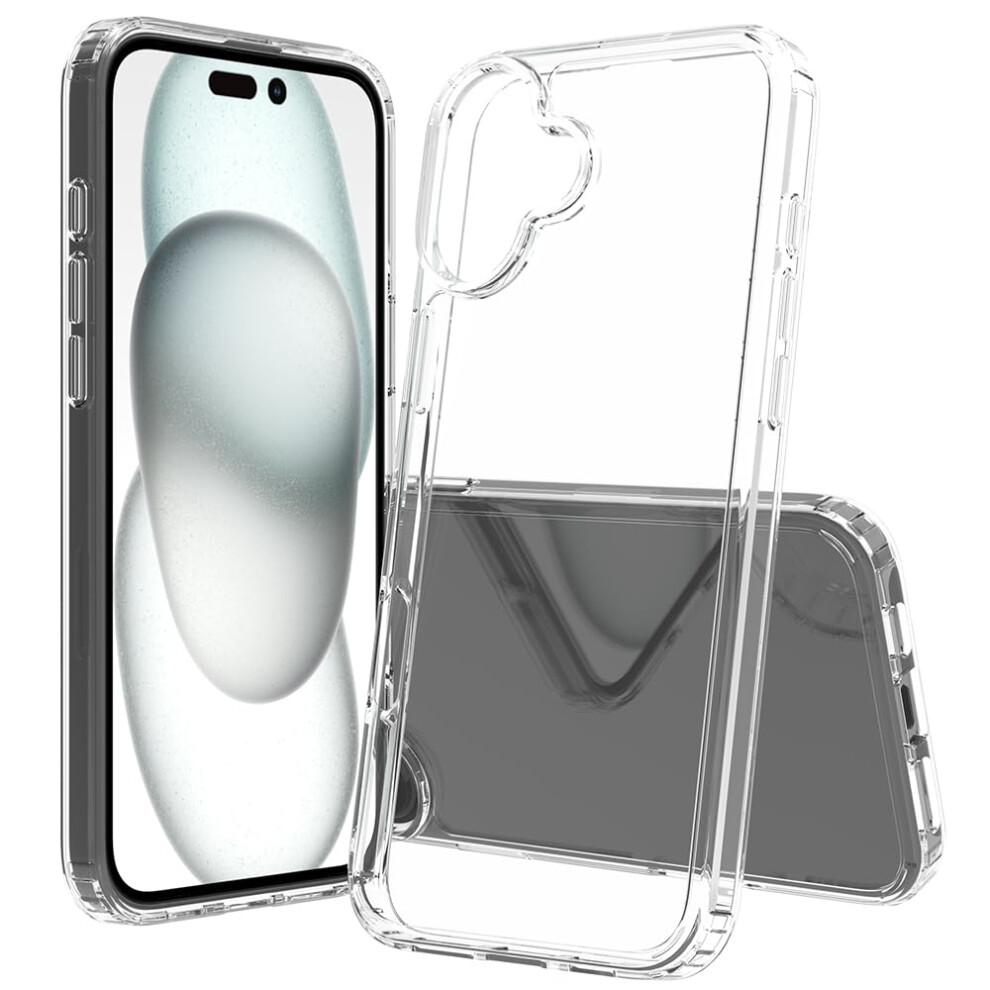 Case For Iphone 16 Plus Clear Shockproof Cover Military Grade Protection Anti Slim Tpu Yellow 9073542711285
