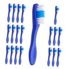 LIFKICH 20pcs Individually Wrapped Mini Toothbrushes Disposable Travel Toothbrushes Bulk Pack