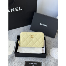 CHANEL 25C Zip Coin Purse | Caviar Leather Card Holder 3686