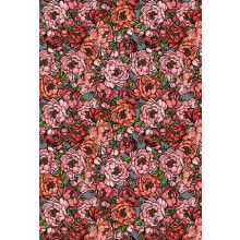 Scrapbook-Papier "Pfingstrosen" 320x475 mm, 350 g/m²
