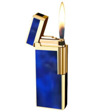 Mens Portable Lighter Retro Embossed Soft Flame Refillable Metal Flip Lid for Outdoor Camping Gift