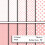 Scrapbooking-Papier "Polka Dot Delight" Rosa, 5er 1