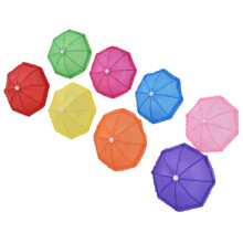 8x Kinderspielzeug Mini Regenschirm Puppen Zubehör