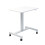 Adjustable Overbed Table with Wheels, White Bedside Table for Sofa or Bed, 69 x 48 cm 1