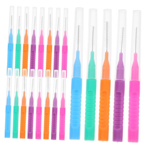 50 Pack Interdental Brushes for Tight Gaps with Soft Bristles Teeth Cleaning Tools