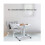 Adjustable Overbed Table with Wheels, White Bedside Table for Sofa or Bed, 69 x 48 cm 3