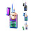 Windproof Dual Flame Butane Lighter with Voice Control Ignition, Fuel Window, Adjustable Flame, Green 1