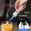 Lighter, Windproof Torch Flame, Refillable Butane Gas for Kitchen BBQ Outdoor (D) 2